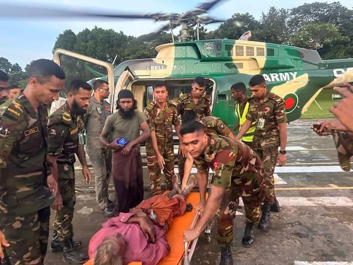 বাংলাদেশ সেনাবাহিনী কর্তৃক বন্যার্তদের উদ্ধার ও ত্রাণ বিতরণ কার্যক্রমের অগ্রগতি প্রতিবেদন