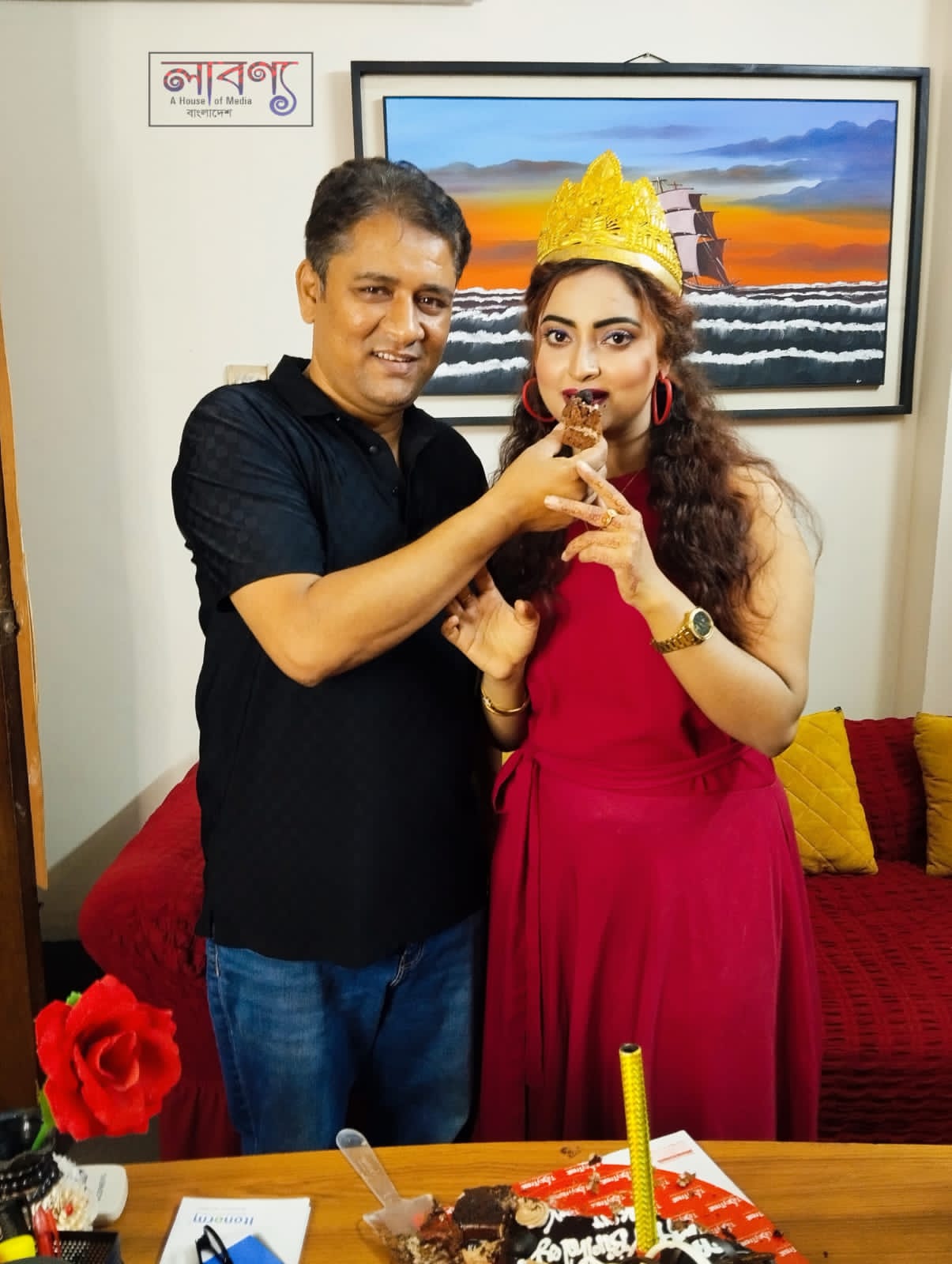 ‎”চিত্রনায়িকা আঁখি চৌধুরীর জন্মদিনে লাবণ্য মিডিয়ার বিশেষ আয়োজন।”