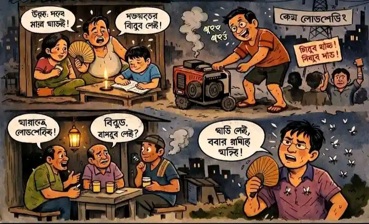কালিয়াকৈরে লোডশেডিংয়ে দিশেহারা জনজীবন